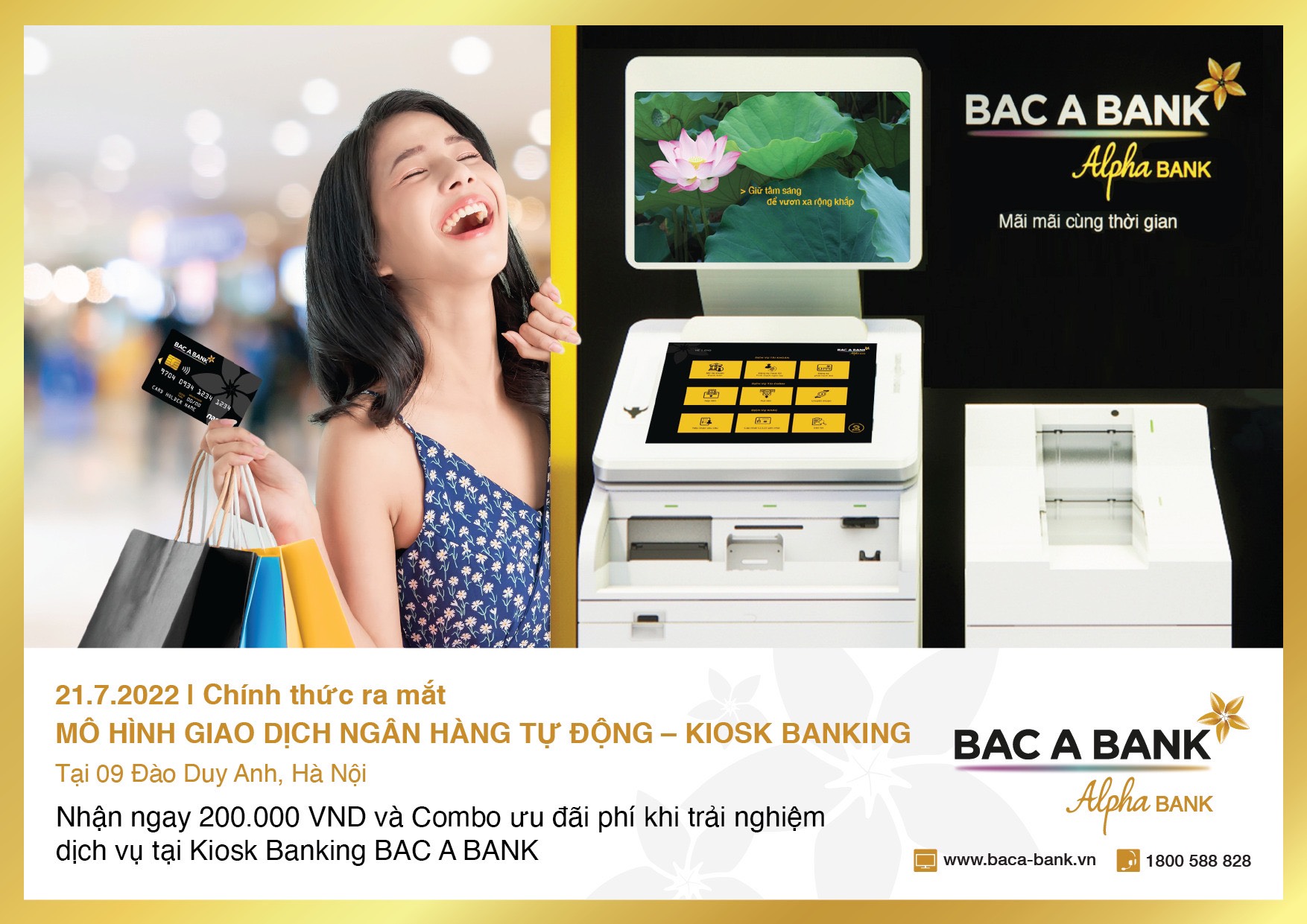 BAC A BANK chính thức ra mắt mô hình giao dịch ngân hàng tự  động - KIOSK BANKING tại Hà Nội